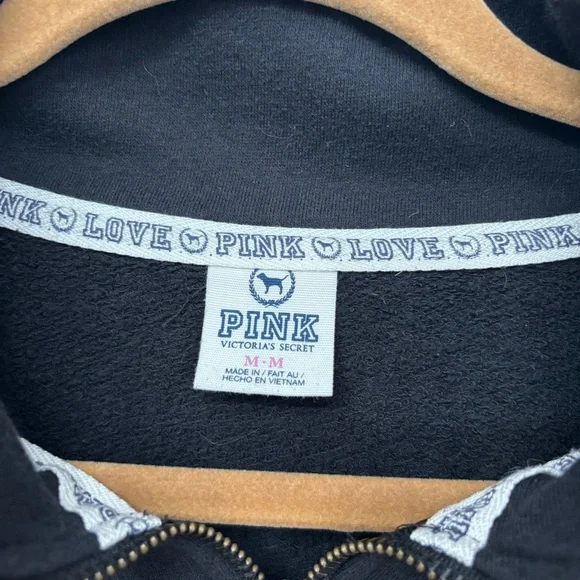 Black Quarter Zip Pullover | Victoria’s Secret PINK M - Picture 5 of 8